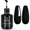 Picture of Beetles Black Gel Nail Polish, 1 Pcs 15ml Audrey Winter Color Soak Off Gel Polish Nail Art Manicure Salon DIY Nail Uv Lamp Gel Nail Design Decoration at Home Gift for Women Gel Nail Polish