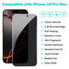 Picture of Pehael [3+3Pack] Privacy Screen Protector for iPhone 16 Pro Max with Camera Lens Protector Full Coverage Anti-Spy Tempered Glass Film 9H Hardness Upgrade Edge Protection Easy Installation Bubble Free [6.9 inch]