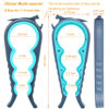 Picture of Otstar Jar Opener Bottle Opener and Can Opener for Weak hands, Seniors with Arthritis and Anyone with Low Strength, Mutil Jar Opener Get Lids Off Easily (Blue and Grey)