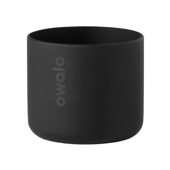 Picture of Owala Silicone Water Bottle Boot, Anti-Slip Protective Sleeve for Water Bottle, Protects FreeSip or Flip Stainless Steel Water Bottles, 24 Oz, Black