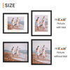 Picture of upsimples 11x14 Picture Frame, Display Pictures 8x10 with Mat or 11x14 Without Mat, Wall Hanging Photo Frame, Black, 1 Pack