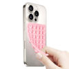 Picture of QxbBox Silicone Suction Cup Phone Case Mount Double Sided, Hands-Free Strong Grip Holder for Selfies and Videos,Silicon Sticky Phone Grip with Higher Suction Power for Cell Phone Light Pink