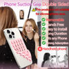 Picture of QxbBox Silicone Suction Cup Phone Case Mount Double Sided, Hands-Free Strong Grip Holder for Selfies and Videos,Silicon Sticky Phone Grip with Higher Suction Power for Cell Phone Light Pink