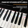 Picture of Viemior Piano Notes Guide for Beginner, 88-Key Full Size - Removable Piano Keyboard Stickers Note Labels for Learning, Leaves No Residue and No Adhesive, Made of Silicone, Reusable and Comes with Box