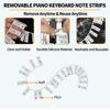 Picture of Viemior Piano Notes Guide for Beginner, 88-Key Full Size - Removable Piano Keyboard Stickers Note Labels for Learning, Leaves No Residue and No Adhesive, Made of Silicone, Reusable and Comes with Box
