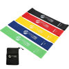Picture of Fittest Pro by Limm Resistance Loop Exercise Bands with Instruction Guide and Carry Bag, Set of 5