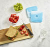 Picture of Cool Coolers By Fit & Fresh 4 Pack Slim Ice Packs, Quick Freeze Space Saving Reusable Ice Packs for Lunch Boxes or Coolers, Blue