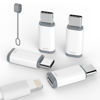 Picture of 4 Pack Lightning to USB C Adapter for iPhone 15/16 Pro/16 Pro Max/Plus,Samsung S24,iPad Air,Nintendo Switch,Fast Charging&Data Transfer,Type C Charger Connector Cable,for iPhone 16/15 Charger