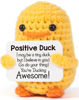 Picture of MBL Inspirational Crochet Positive Duck - Handmade Emotional Cheer Support Funny Pickle Potato Nuggets for Women Men Friends Coworkers, Birthday Christmas Valentines Valentine's Gift for Him Her