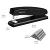 Picture of Amazon Basics Stapler with 1000 Staples, Office Stapler, 25 Sheet Capacity, Non-Slip, Black