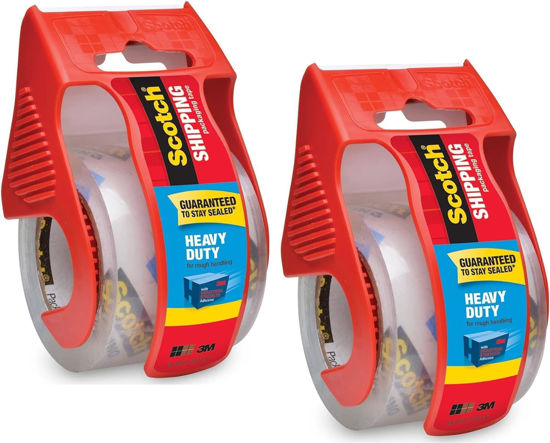 Picture of Scotch Heavy Duty Packaging Tape, 2 Inches x 800 Inches, Clear - 2 Count