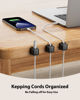 Picture of 8 Pack Cord Organizer Holder,Costop Strong Adhesive Desk Cable Management Magnetic Easy Open,Organize Phone Charging Cords Wire Holder Organizer Neatly for Home,Office,Car,Desk,Nightstand