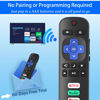Picture of 2 Pack Replacement Remote Controls for Roku TV, Compatible with TCL/Hisense/Sharp/Philips/Onn/Element Roku TV (Not for Roku Stick,Box or Speaker)