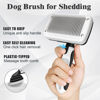 Picture of 3PCS Dog Brush, Slicker Brush for Dogs, Dog Brush for Shedding, Dog Comb, Dog Bath Brush, Dog Grooming Kit Suitable for Hair Removal and Bathing of Dogs & Cats (White Black)