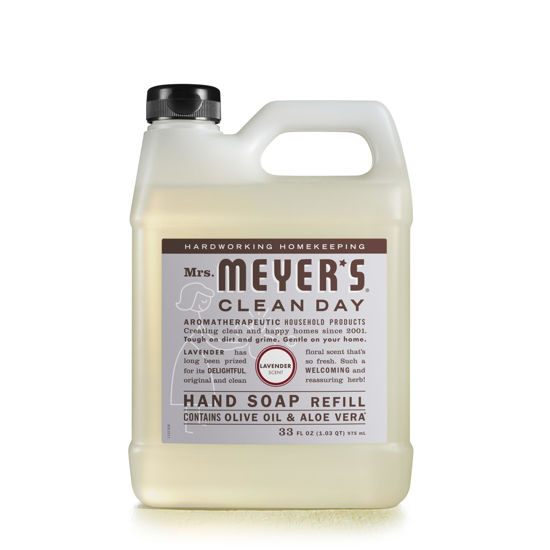 Picture of Mrs. Meyer's Clean Day Liquid Hand Soap Refill, Lavender Scent, 33 fl oz (651318)
