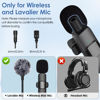Picture of Mini Wireless Furry Windscreen & Foam Cover Set for Lavalier Microphone, Foam Mic Cover with Clips to Reduce Wind Noise, Washable and Windproof Lapel Mic Windscreen Muff (9 Pack)