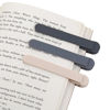 Picture of 3Pcs Automatic Bookmark, Silicone Smart Book Marks for Reading Women, Men, Kids,Cute Unique Book Markers Bookmark Clip Reading Accessories Gifts for Book Lovers (1 Dark Grey+1 Light Grey+1 Beige)