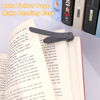 Picture of 3Pcs Automatic Bookmark, Silicone Smart Book Marks for Reading Women, Men, Kids,Cute Unique Book Markers Bookmark Clip Reading Accessories Gifts for Book Lovers (1 Dark Grey+1 Light Grey+1 Beige)