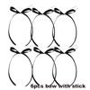 Picture of Bow Cake Topper Ribbion Cake Topper with Happy Birthday sign Coquette Themed Party Black Vintage Cake Topper for Heart Cake Vintage Cake