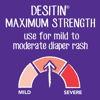 Picture of Desitin Maximum Strength Baby Diaper Rash Cream, 40% Zinc Oxide for Treatment, Relief & Prevention, Hypoallergenic, Phthalate- & Paraben-Free Paste, Protects Skin for 12 Hours, 4.8 oz