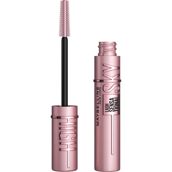 Picture of Maybelline Lash Sensational Sky High Washable Mascara Makeup, Volumizing, Lengthening, Defining, Curling, Multiplying, Buildable Formula, Blackest Black, 1 Count