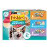 Picture of Purina Friskies Wet Cat Food Variety Pack, Tasty Treasures Prime Filets (With Ocean Fish and Tuna, With Chicken and With Turkey) - (Pack of 12) 5.5 oz. Cans
