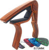 Picture of WINGO Guitar Capo for Acoustic and Electric Guitars - Rosewood Color with 5 Picks
