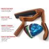 Picture of WINGO Guitar Capo for Acoustic and Electric Guitars - Rosewood Color with 5 Picks