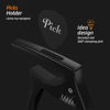 Picture of Guitar Capo,TANMUS 3in1 Zinc Metal Capo for Acoustic and Electric Guitars (with Pick Holder and 4Picks),Ukulele,Mandolin,Banjo,Guitar Accessories