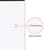Picture of Amazon Basics Narrow Ruled Lined Writing Note Pad, 5 inch x 8 inch, White, 12 Count (12 Pack of 50 pages)