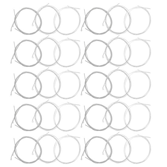 Picture of 5 Sets of 6 String Guitar Strings Replacement Nylon String with Small Ball Ends Classical Nylon Guitar Strings Acoustic for Classical Guitar (3 Clear Nylon and 3 Nylon Core Alloy Winding)