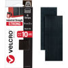 Picture of VELCRO Brand Heavy Duty Fasteners | 4x2 Inch Strips with Adhesive 8 Sets | Holds 10 lbs | Black Industrial Strength Stick On Tape | Indoor or Outdoor Use (VEL-30703-USA), 8 Count (Pack of 1)