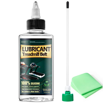 Picture of SEKODAY Silicone Treadnmill Belt Lubricants/Lubes | 4.2 Ounce, High Temperature Resistant and Stable Lubricant,with Hard Application Tubes and Precision Screw Caps for Easy Use