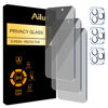 Picture of Ailun 3Pack Privacy Screen Protector for iPhone 15 Pro Max [6.7 inch]+3Pack Camera Lens Protector,Sensor Protection,Dynamic Island Compatible,Anti Spy Tempered Glass[9H Hardness]-HD[6 Pack]