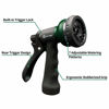 Picture of AUTOMAN-Garden-Hose-Nozzle, ABS Water Spray Nozzle with 7 Adjustable Watering Patterns, Slip Resistant for Watering Plants, Lawn& Garden, Washing Cars, Cleaning, Showering Pets & Outdoor Fun.