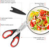 Picture of iBayam Kitchen Scissors All Purpose Heavy Duty, Kitchen Utensils Set, Stainless Steel Cooking Utensils Gadgets, Meat Poultry Food Shears Dishwasher Safe Utility Tools Home Gift, with Protective Sheath