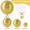 Picture of RUBFAC 129pcs Metallic Gold Balloons Latex Balloons Different Sizes 18 12 10 5 Inch Party Balloon Kit for Birthday Party Graduation Wedding Holiday Balloon Decoration