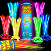 Picture of PartySticks 100 Ultra Bright Glow Sticks Bracelets and Necklaces - Premium Glow in the Dark Party Supplies and Decorations - Bulk 8" Glowsticks Party Favors Pack