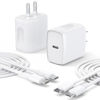 Picture of USB C Charger Type C Charger Fast Charging 2 Pack 25W USB C Charger Block with 2 Pack 6FT USB C to C Cable for iPhone 15 16 Pro/Pro Max/Pad Pro Samsung Series and More