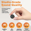 Picture of R RUCKERCO Lavalier Wireless Microphone for iPhone/Camera/PC/Laptop,Lightning/USB-C/Plug,Ultra-Low Latency,360° HD Recording,Intelligent Noise Reduction, Suitable for Video Recording and Streaming