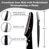 Picture of Kitsch Dermaplaning Tool - Face Razors for Women and Men, Eyebrow Trimmer and Face Shaver, Facial Hair Removal, Facial Razors for Women and Men, Dermaplane Razor, Valentines Gift - 12pc, Black