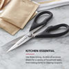 Picture of KitchenAid All Purpose Kitchen Shears with Protective Sheath Durable Stainless Steel Scissors, Dishwasher Safe, Soft Grip Comfort Handle, 8.72 Inch, Black
