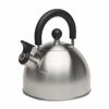 Picture of Primula Stewart Whistling Stovetop Tea Kettle Food Grade Stainless Steel, Hot Water Fast to Boil, Cool Touch Folding, 1.5-Quart, Brushed with Black Handle