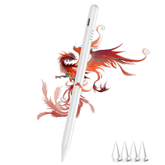 Picture of Stylus Pen for iPad 9th&10th, Fast Charge for iPad Pencil with Palm Rejection, Active Pen Compatible with (2018-2024) Apple iPad Pro 11"/12.9"/M4, iPad Mini 5/6, iPad Air 3/4/5/M2, iPad 6/7/8/9/10