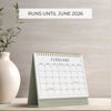 Picture of Aesthetic Desk Calendar 2025-2026 - Runs from January 2025 until June 2026 - Beautiful Small Flip Desktop Calendar for Easy Organizing