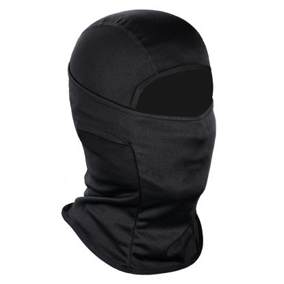 Picture of Achiou Ski Mask for Men Women, Balaclava Face Mask, Shiesty Mask UV Protector Lightweight for Motorcycle Snowboard Black