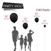 Picture of PartyWoo Black Balloons, 140 pcs Matte Black Balloons Different Sizes Pack of 18 Inch 12 Inch 10 Inch 5 Inch Black Balloons for Balloon Garland Balloon Arch as Birthday Party Decorations, Black-Y18