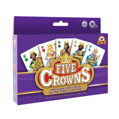 Picture of PlayMonster Five Crowns - The Game Isn't Over Until the Kings Go Wild! - 5 Suited Rummy-Style Card Game - For Ages 8+
