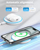 Picture of Magnetic Wireless Charger for iPhone 16 15 14 13 12 Series/AirPods 3/2/Pro 2/Pro - with 20W Power Adapter, 15W Wireless Mag-Safe Charging Pad and 6 FT USB-C to C Cable