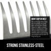 Picture of Gorilla Grip Powerful Stainless Steel Meat Shredder Claws, Shred Rotisserie Chicken, Pulled Pork, Carve Ham Faster, Oversized 7 Claw Design Food Shredding Fork, Kitchen Smoker BBQ Tool, Black